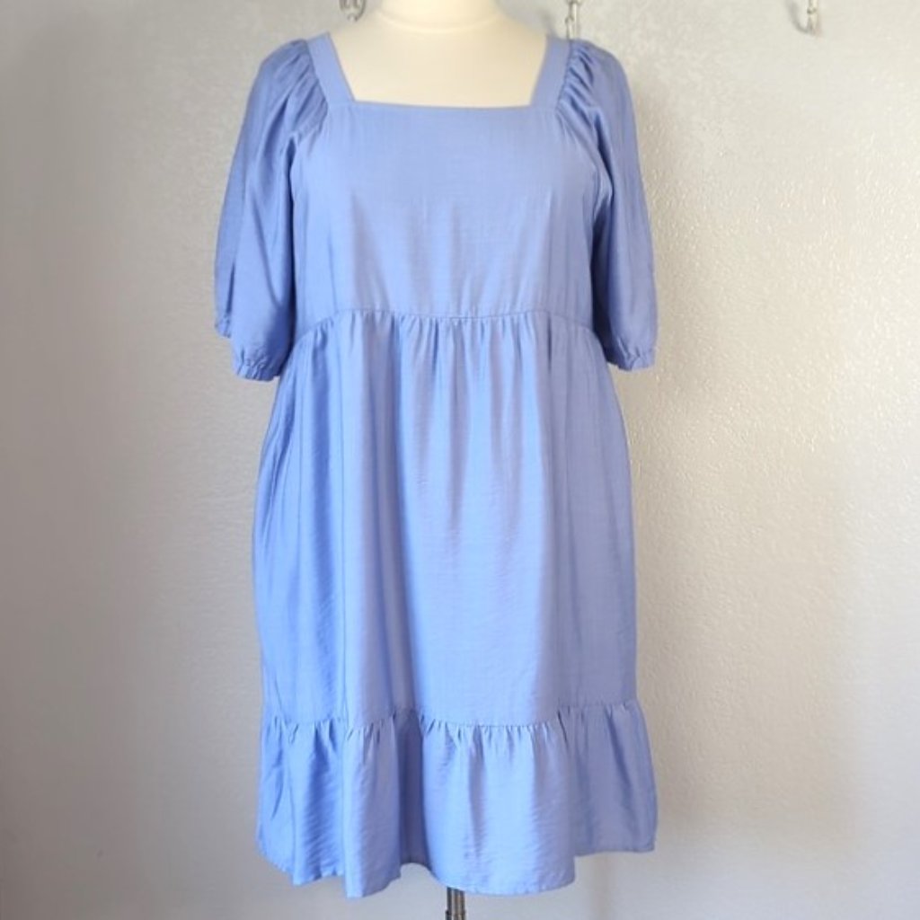 Love Olive Co Dress Xxxl Downtown Memories Dress-Periwinkle Pockets — image 3 of 8